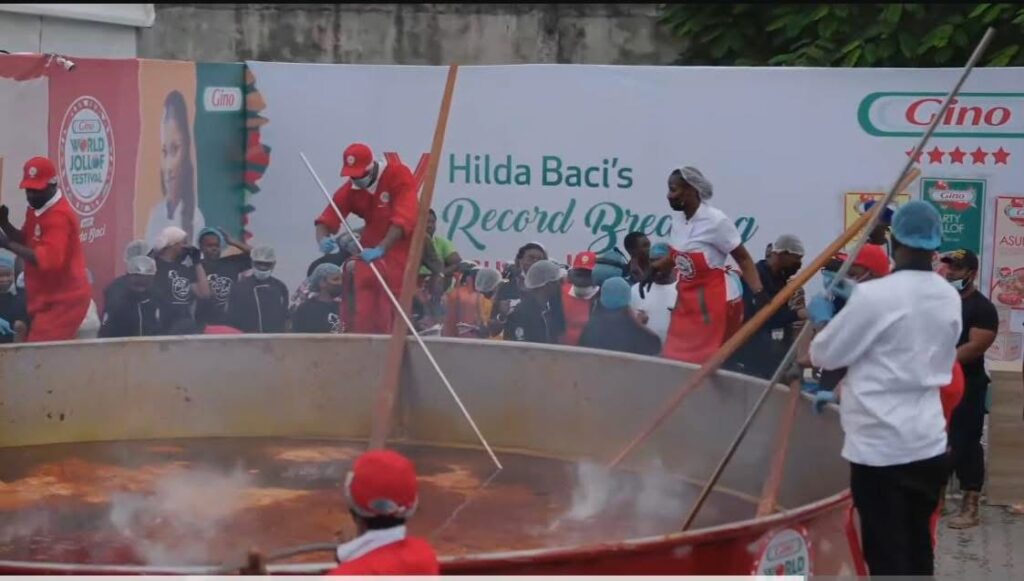 Hilda Baci makes history with Guinness World Record for biggest Jollof rice dish